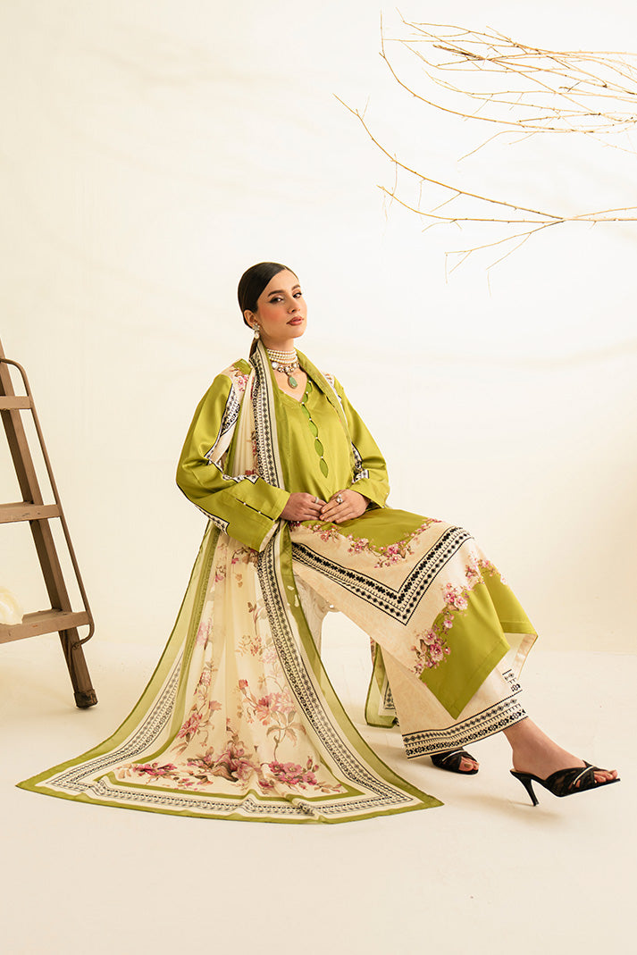 Serene Premium Celeste Embroidered Silk Pret 3Pc Suit SP-160 Orion