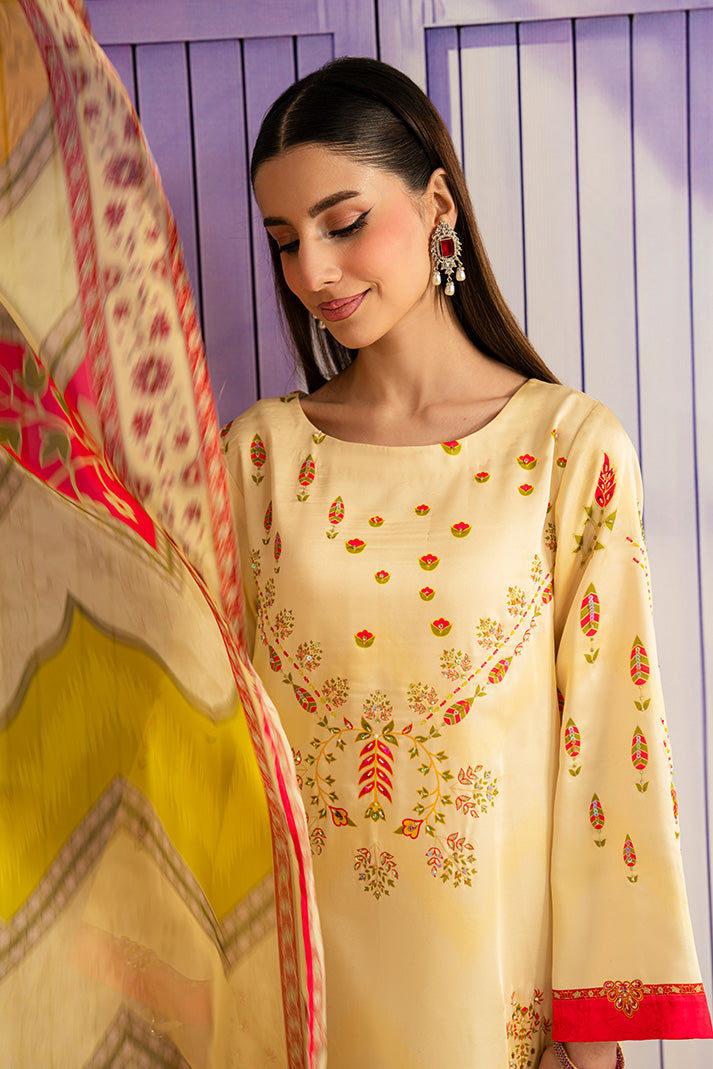Serene Premium Celeste Embroidered Silk Pret 3Pc Suit SP-166 Aquila