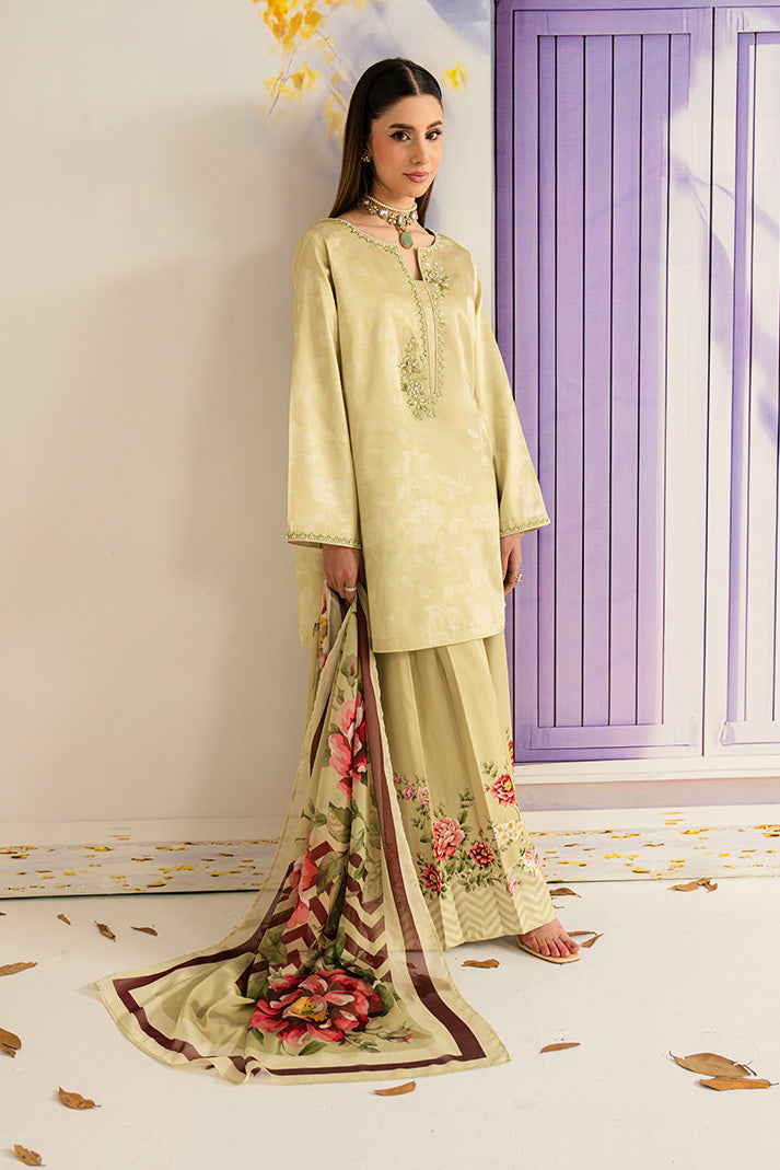 Serene Premium Celeste Embroidered Silk Pret 3Pc Suit SP-168 Cressida