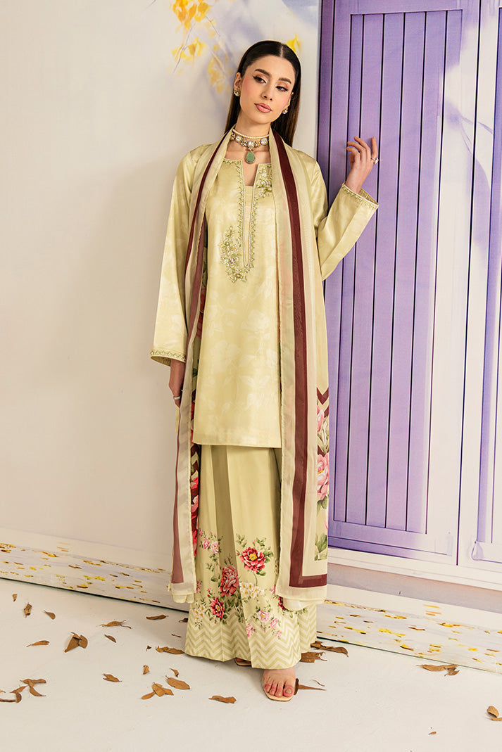 Serene Premium Celeste Embroidered Silk Pret 3Pc Suit SP-168 Cressida