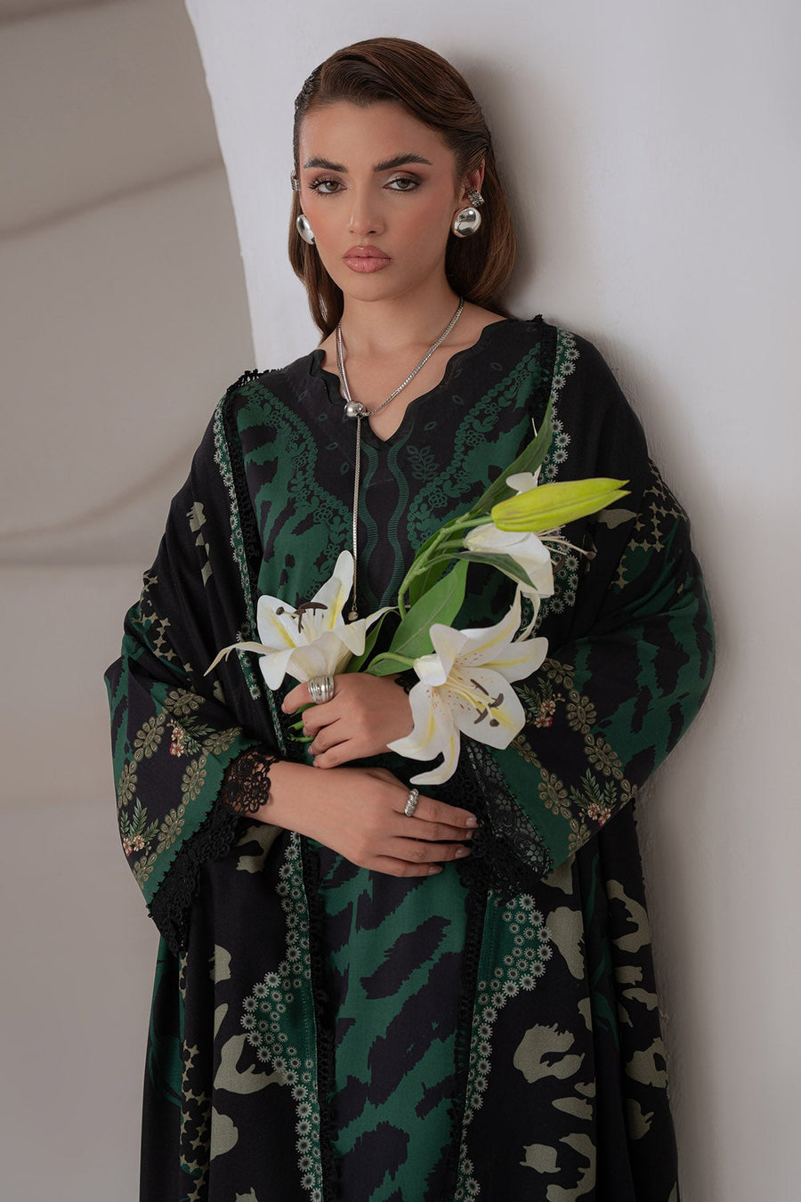 Nureh Signature Printed Marina Unstitched 3Pc Suit SP-221