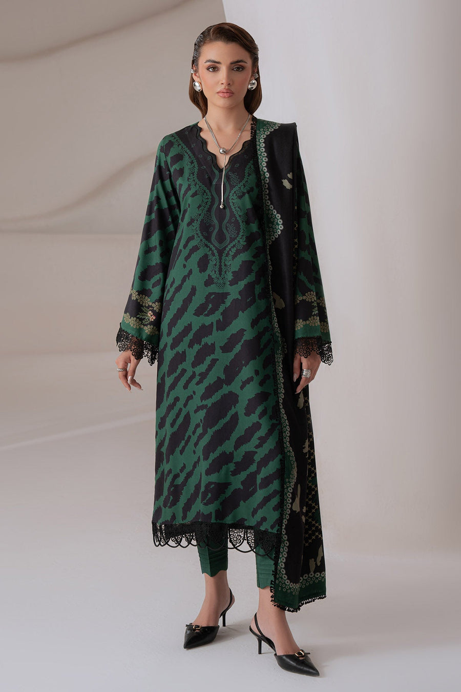 Nureh Signature Printed Marina Unstitched 3Pc Suit SP-221