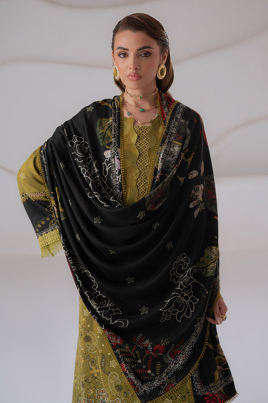 Nureh Signature Printed Marina Unstitched 3Pc Suit SP-225