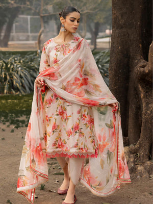 Gul Ahmed Printed Lawn Unstitched 3Pc Suit SP-42010