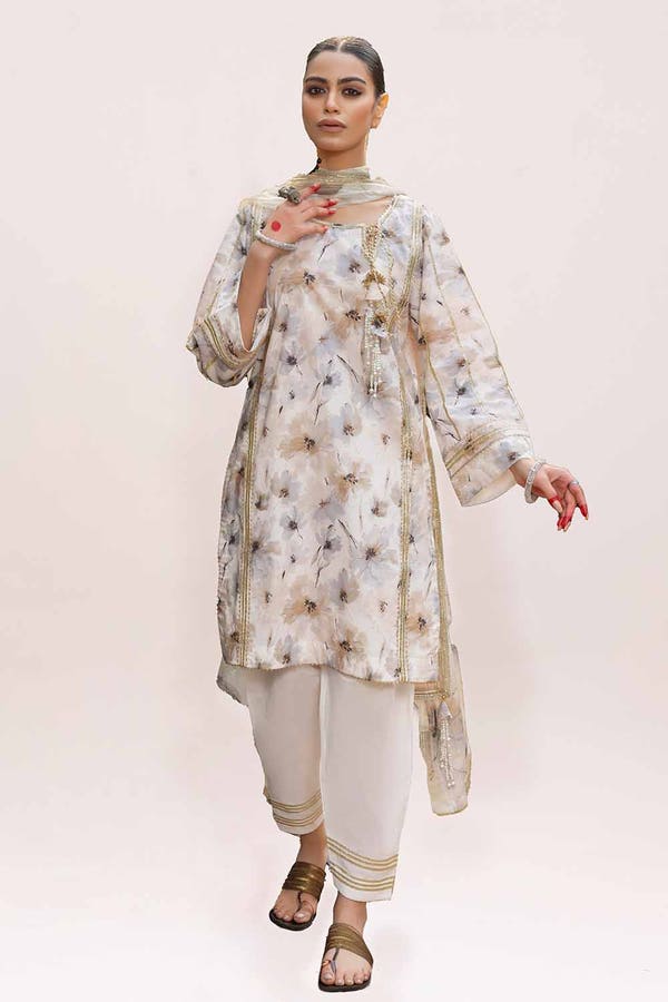 Gul Ahmed Printed Lawn Unstitched 3Pc Suit SP-42013