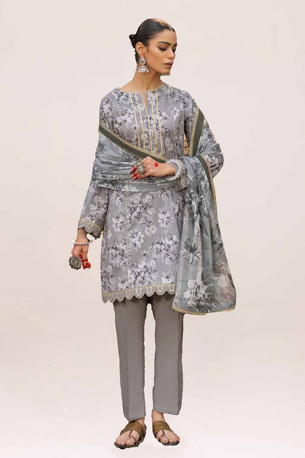 Gul Ahmed Printed Lawn Unstitched 3Pc Suit SP-42014