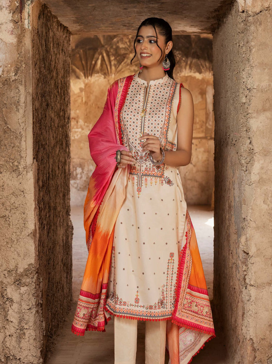 Gul Ahmed Printed Lawn Unstitched 3Pc Suit SP-42038