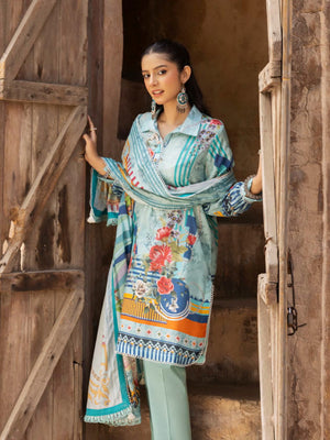 Gul Ahmed Printed Lawn Unstitched 3Pc Suit SP-42040