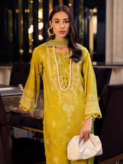 NUREH Signature Printed Lawn Unstitched 3 Piece Suit SP-52