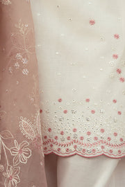 Cross Stitch Premium Embroidered Lawn Unstitched 3Pc Suit D-04 Speckle Mesh