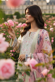 Serene Premium Day Dream Embroidered Pret Cotton Satin 3Pc Suit SPP-03 Eden