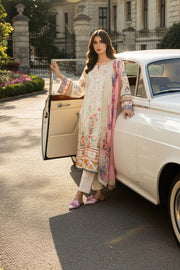 Serene Premium Day Dream Embroidered Pret Cotton Satin 3Pc Suit SPP-03 Eden