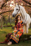 Serene Premium Day Dream Embroidered Pret Cotton Satin 3Pc Suit SPP-05 Bloom