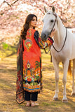 Serene Premium Day Dream Embroidered Pret Cotton Satin 3Pc Suit SPP-05 Bloom
