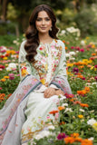 Serene Premium Day Dream Embroidered Pret Cotton Satin 3Pc Suit SPP-06 Dewdrop