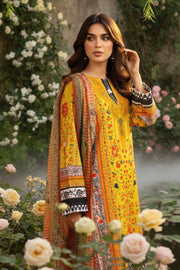 Serene Premium Day Dream Embroidered Pret Cotton Satin 3Pc Suit SPP-08 Haze