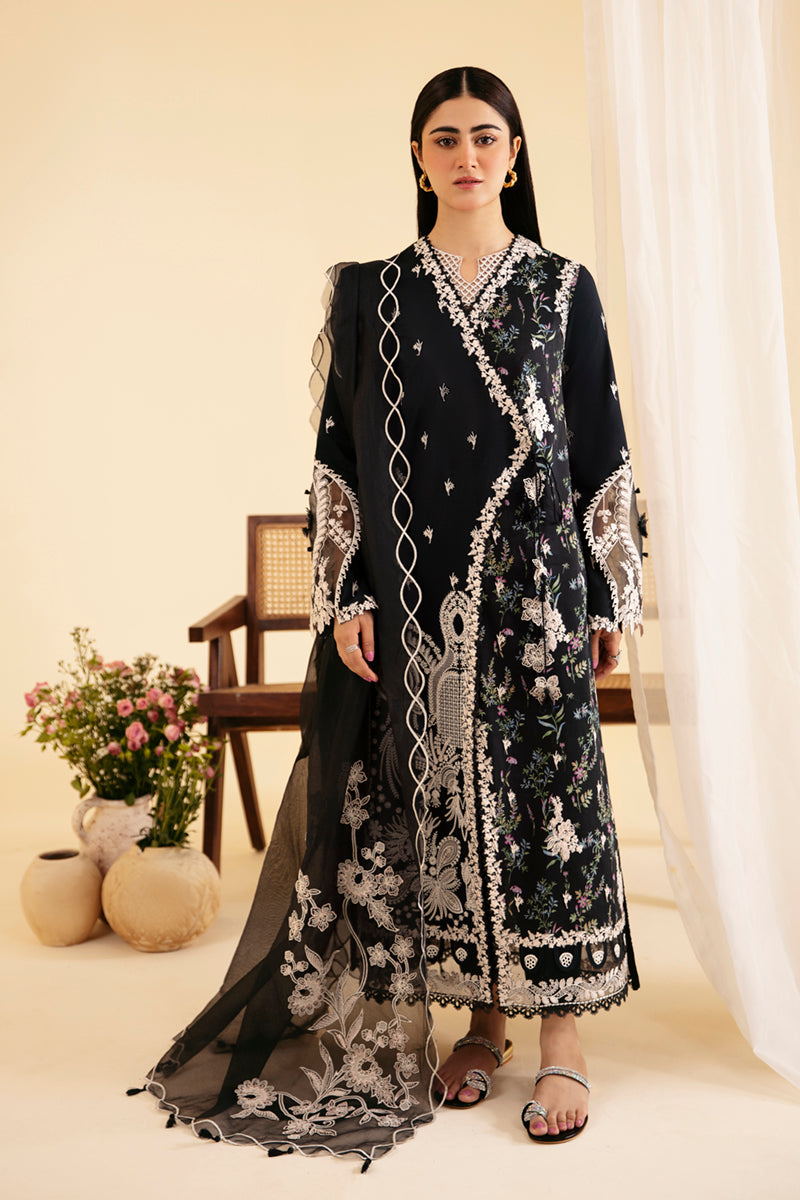 Qalamkar Qlinekari Embroidered Lawn Unstitched 3Pc Suit SQ-03 MARWA