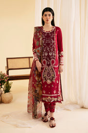 Qalamkar Qlinekari Embroidered Lawn Unstitched 3Pc Suit SQ-04 LARMINA