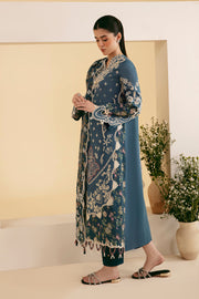 Qalamkar Qlinekari Embroidered Lawn Unstitched 3Pc Suit SQ-05 ELA