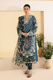 Qalamkar Qlinekari Embroidered Lawn Unstitched 3Pc Suit SQ-05 ELA