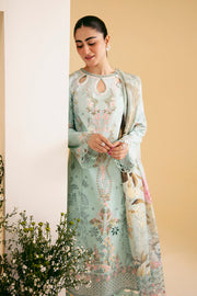 Qalamkar Qlinekari Embroidered Lawn Unstitched 3Pc Suit SQ-06 AFROZEH