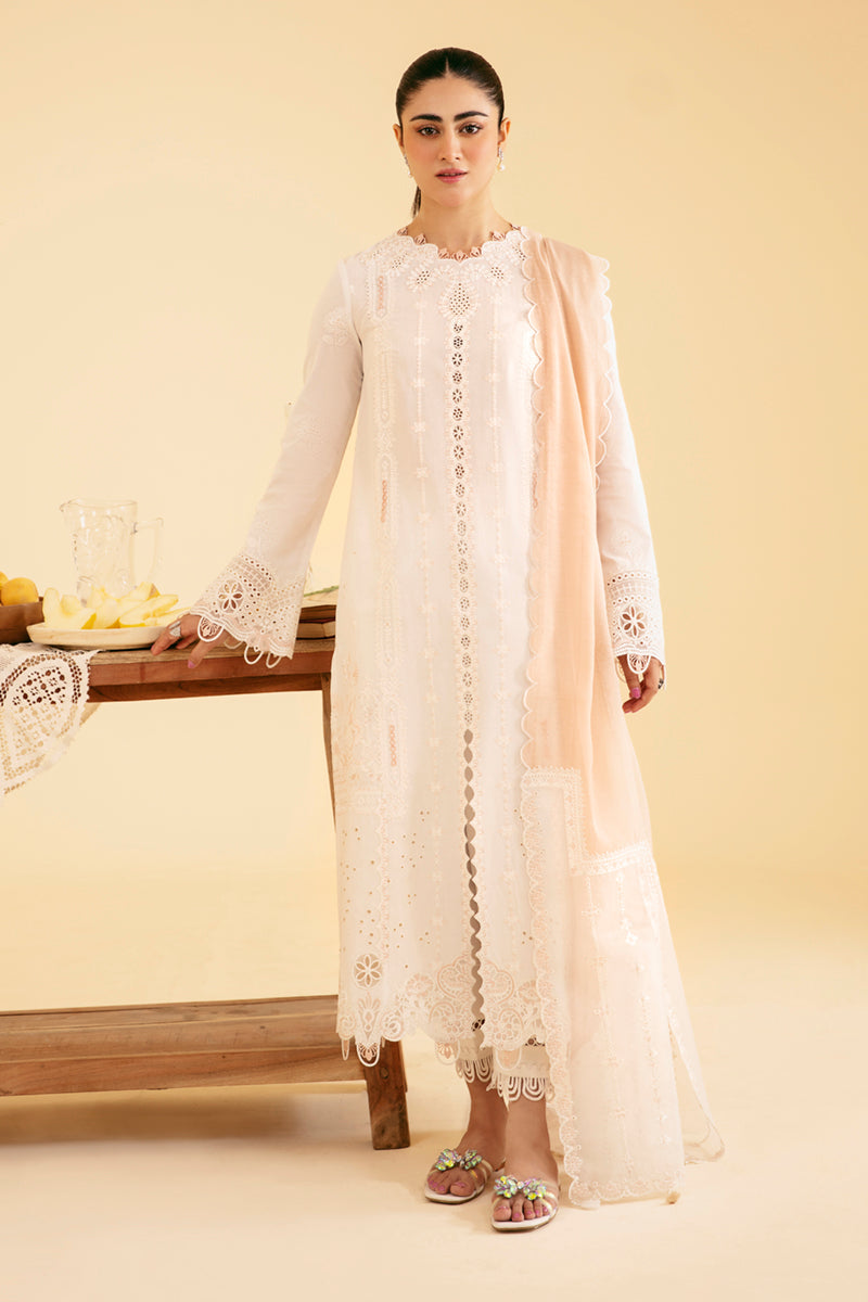 Qalamkar Qlinekari Embroidered Lawn Unstitched 3Pc Suit SQ-07 CARMIN