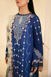 Qalamkar Qlinekari Embroidered Lawn Unstitched 3Pc Suit SQ-08 ZEL