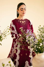 Qalamkar Qlinekari Embroidered Lawn Unstitched 3Pc Suit SQ-11 ZENAL