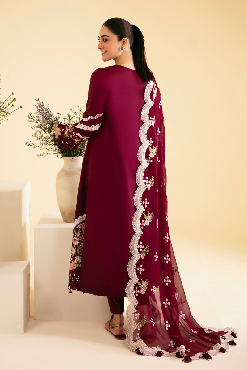 Qalamkar Qlinekari Embroidered Lawn Unstitched 3Pc Suit SQ-11 ZENAL