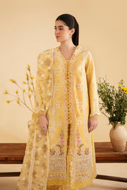Qalamkar Qlinekari Embroidered Lawn Unstitched 3Pc Suit SQ-12 ZHAIN