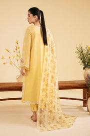 Qalamkar Qlinekari Embroidered Lawn Unstitched 3Pc Suit SQ-12 ZHAIN