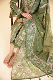 Qalamkar Qlinekari Embroidered Lawn Unstitched 3Pc Suit SQ-14 SEMAL
