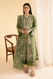 Qalamkar Qlinekari Embroidered Lawn Unstitched 3Pc Suit SQ-14 SEMAL