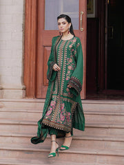 Saira Rizwan Embroidered Karandi Unstitched 3Pc Suit SR-01 ISMAT