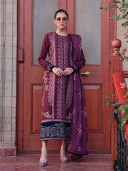 Saira Rizwan Embroidered Khaddar Unstitched 3Pc Suit SR-02 ZAYNEM