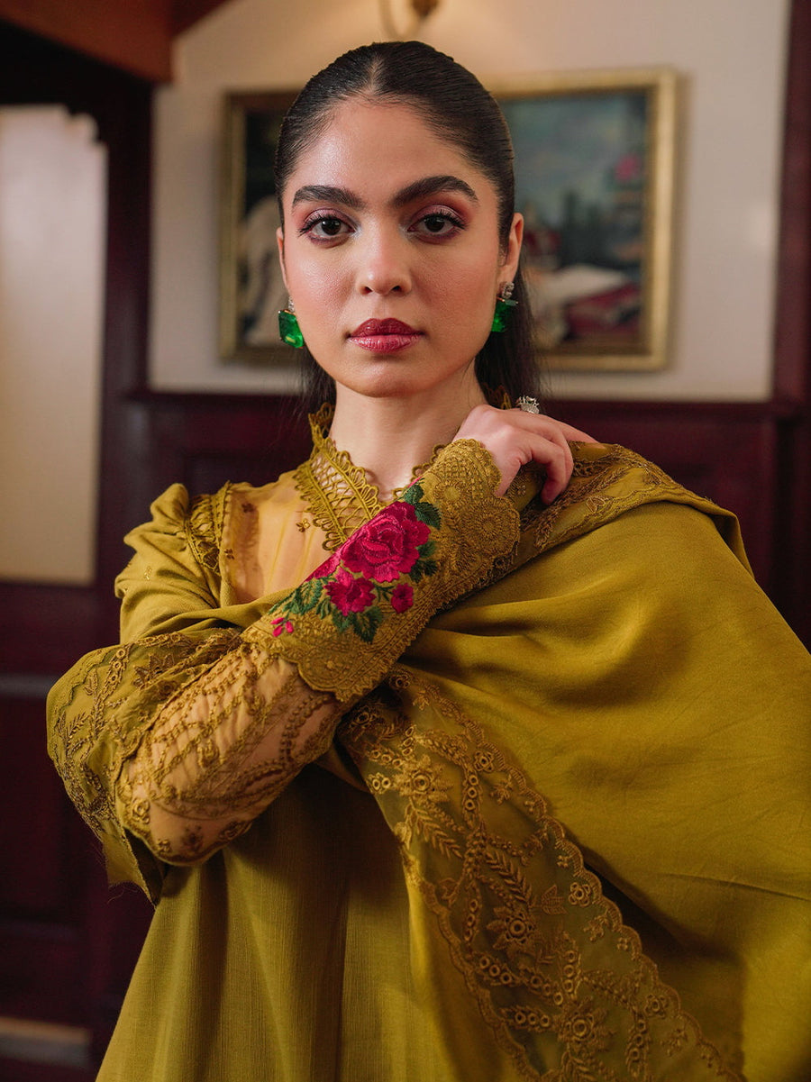 Saira Rizwan Embroidered Khaddar Unstitched 3Pc Suit SR-03 INAYA