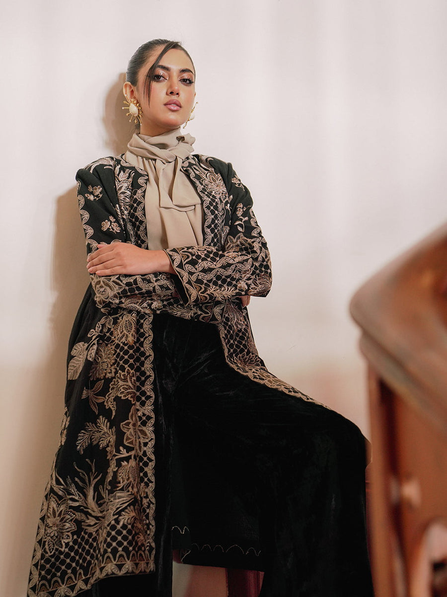 Saira Rizwan Embroidered Khaddar Unstitched 3Pc Suit SR-05 SALINA