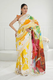 Gul Ahmed The joy Of Summer Printed Lawn Unstitched 3Pc Saree SR-52009