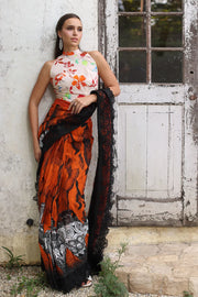 Gul Ahmed The joy Of Summer Printed Lawn Unstitched 3Pc Saree SR-52011