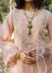 Sardinia Floral Forest Embroidered Lawn Unstitched 3Pc Suit SR-801 Rosewood