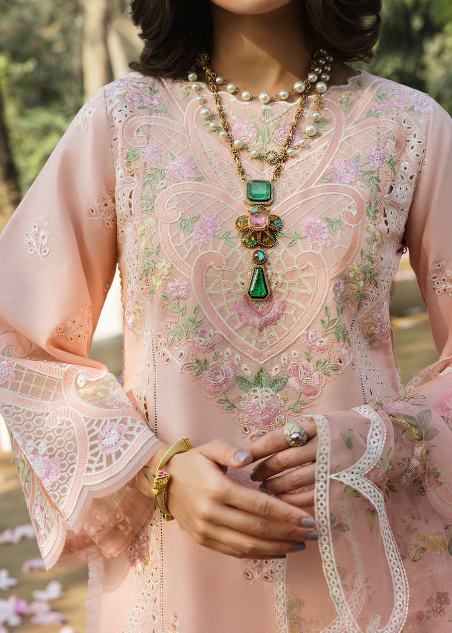 Sardinia Floral Forest Embroidered Lawn Unstitched 3Pc Suit SR-801 Rosewood