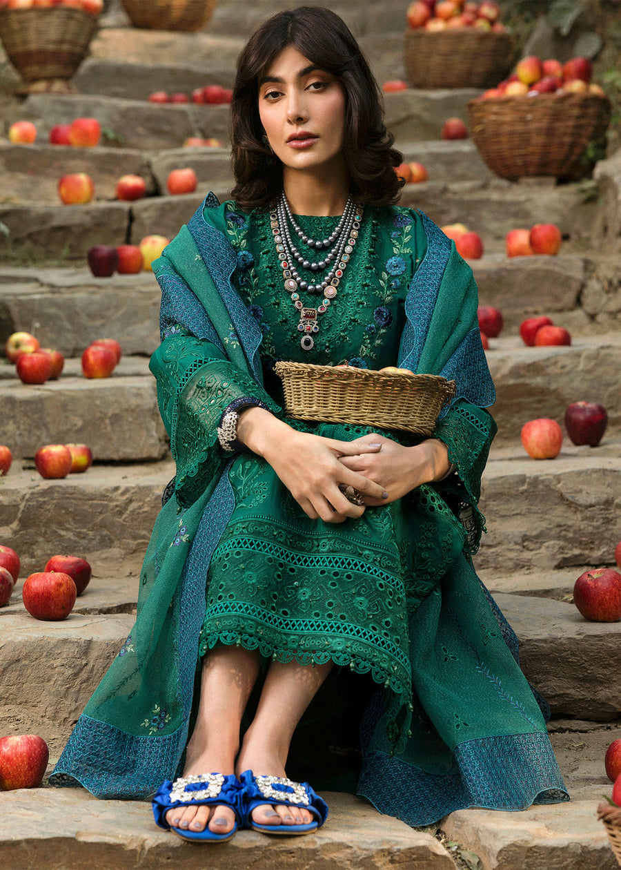 Sardinia Floral Forest Embroidered Lawn Unstitched 3Pc Suit SR-806 Botanic Grace