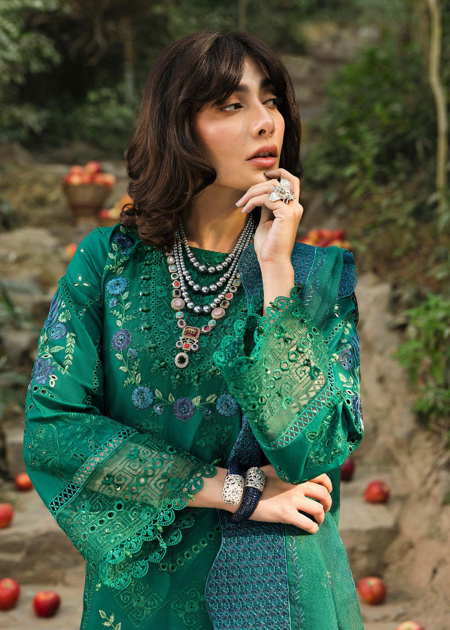 Sardinia Floral Forest Embroidered Lawn Unstitched 3Pc Suit SR-806 Botanic Grace