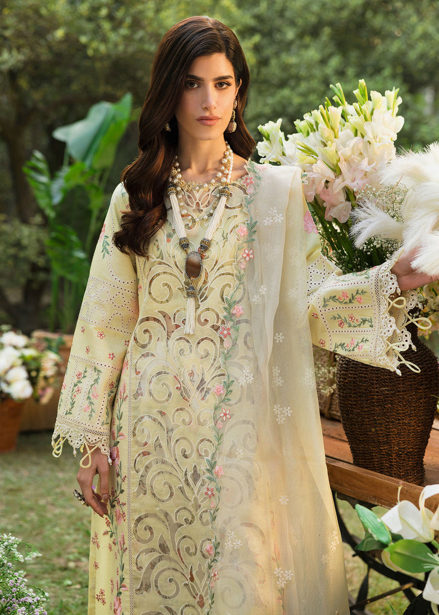 Sardinia Floral Forest Embroidered Lawn Unstitched 3Pc Suit SR-807 Petal Veil