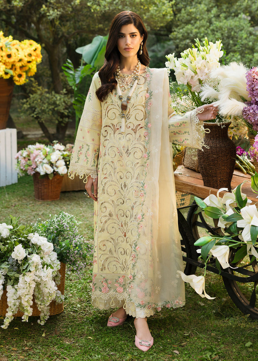 Sardinia Floral Forest Embroidered Lawn Unstitched 3Pc Suit SR-807 Petal Veil