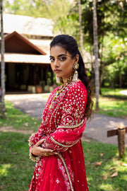 Saira Rizwan Wedding Festive Unstitched Raw Silk 3Pc Suit SRF25-01 GOLNAR