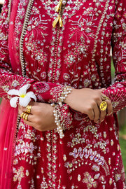 Saira Rizwan Wedding Festive Unstitched Raw Silk 3Pc Suit SRF25-01 GOLNAR