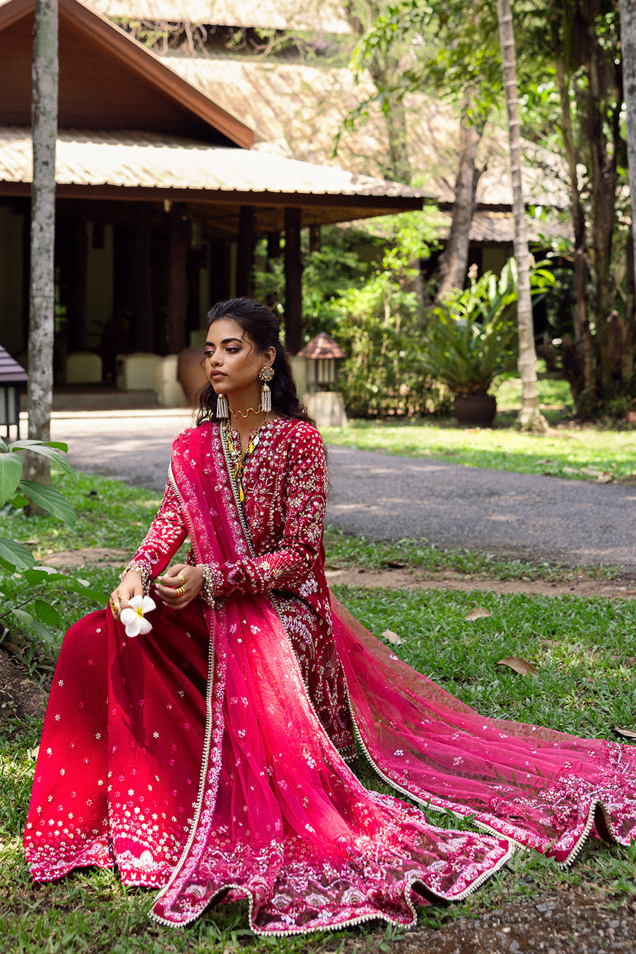 Saira Rizwan Wedding Festive Unstitched Raw Silk 3Pc Suit SRF25-01 GOLNAR