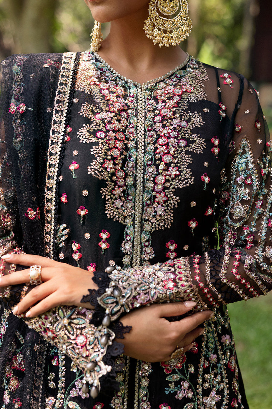 Saira Rizwan Wedding Festive Unstitched Organza 3Pc Suit SRF25-02 AVINA