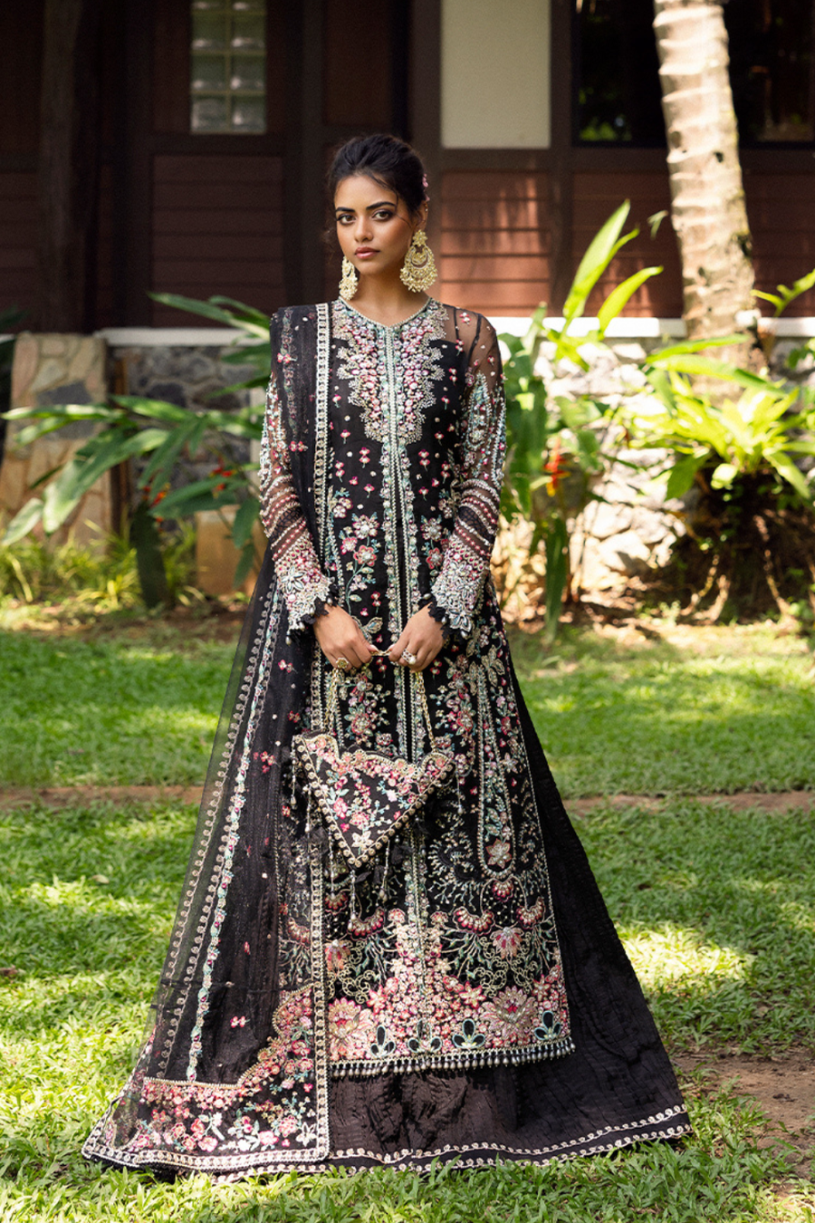 Saira Rizwan Wedding Festive Unstitched Organza 3Pc Suit SRF25-02 AVINA